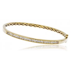 Elegant Round Diamond Set Bangle