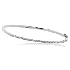 Elegant Round Diamond Set Bangle