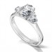 Modern Oval & Round Diamond Designer Ring