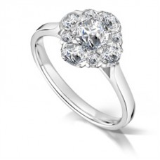 Elegant Round & Oval Diamond Dress Ring
