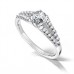 Elegant Round Diamond Shoulder Set Ring