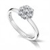 Unique Twist Round Diamond Cluster Ring
