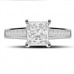 Classic Princess Diamond Shoulder Set Ring Classic Princess Diamond Shoulder Set Ring