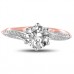 0.65ct Si/fg Round Diamond Shoulder Set Ring