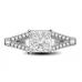 0.90ct Vs1/e Princess Diamond Vintage Ring