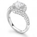 Twisted Round Diamond Shoulder Set Ring Twisted Round Diamond Shoulder Set Ring