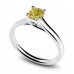 Elegant Fancy Yellow Cushion Diamond Engagement Ring