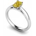 Elegant Fancy Yellow Radiant Diamond Engagement Ring