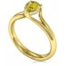 Fancy Yellow Pear Diamond Halo Shoulder Set Ring