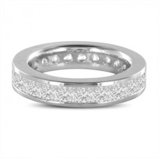 Elegant 4.5mm Princess Diamond Full Eternity Ring Elegant 4.5mm Princess Diamond Full Eternity Ring