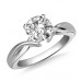 Modern Intertwined Round Diamond Engagement Ring