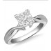 Modern Intertwined Princess Diamond Engagement Ring