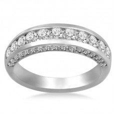 Elegant Round Diamond Eternity/wedding Ring Elegant Round Diamond Eternity/wedding Ring