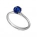 Classic Round Blue Sapphire Solitaire Ring Classic Round Blue Sapphire Solitaire Ring