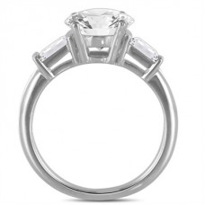 1.65ct Si2/f  Round Diamond Trilogy Ring
