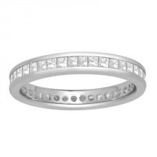 3mm Elegant Princess Diamond Full Eternity Ring