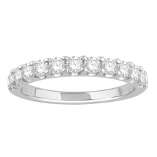 0.55ct  Vs/ef Round Diamond Half Eternity Ring