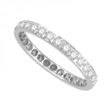 0.77ct  Vs/ef Round Diamond Full Eternity Ring