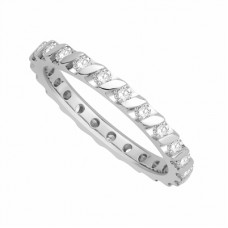 0.78ct  Vs/ef Round Diamond Eternity Ring