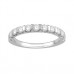 Elegant Round Diamond Half Eternity Ring
