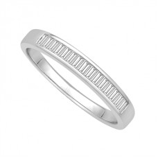 3mm Elegant Baguette Diamond Eternity Ring