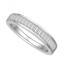 4mm Elegant Baguette Diamond Eternity Ring