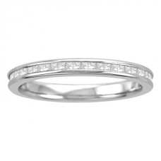 3mm Elegant Princess Diamond Full Eternity Ring