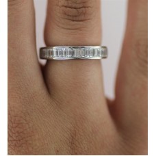 3.5mm Elegant Baguette Diamond Eternity Ring