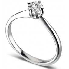 Compass Round Diamond Engagement Ring