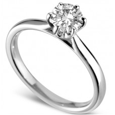 Modern Round Diamond Engagement Ring