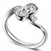 Unique Round Diamond Bubble Dress Ring