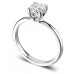 Modern Heart Claw Cushion Diamond Solitaire Ring Modern Heart Claw Cushion Diamond Solitaire Ring