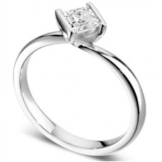 Modern Cushion Diamond Twist Engagement Ring