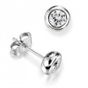 0.40ct H-i/si Round Diamond Stud Earrings