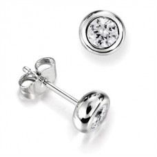 0.40ct H-i/si Round Diamond Stud Earrings