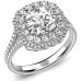 Exclusive Double Halo Cushion Diamond Ring