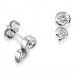 Elegant Round Diamond Drop Earrings