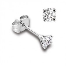 Round Diamond Stud Earrings