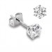 0.70ct Vs/fg Round Diamond Stud Earrings