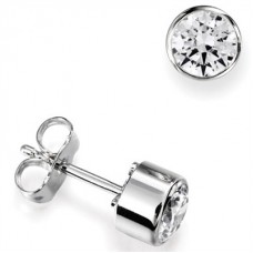 Halo Round Diamond Stud Earrings