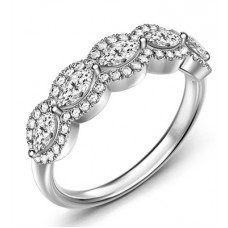 Exclusive Halo Marquise Diamond Eternity Ring Exclusive Halo Marquise Diamond Eternity Ring