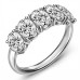 Exclusive Oval Diamond Half Eternity Ring
