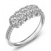 Exquisite Halo Oval Diamond Designer Ring