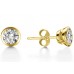 Modern Round Diamond Designer Earrings Modern Round Diamond Designer Earrings