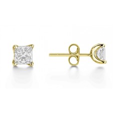 U Prong Princess Diamond Earrings U Prong Princess Diamond Earrings