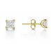U Prong Princess Diamond Earrings U Prong Princess Diamond Earrings