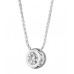 Rubover Round Diamond Solitaire Pendant
