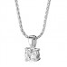 Traditional Round Diamond Solitaire Pendant