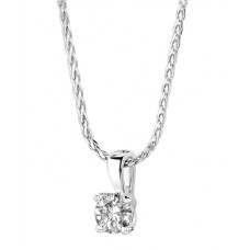 Classic Round Diamond Solitaire Pendant