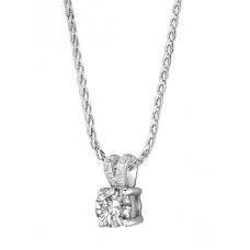 Modern Round Diamond Pendant